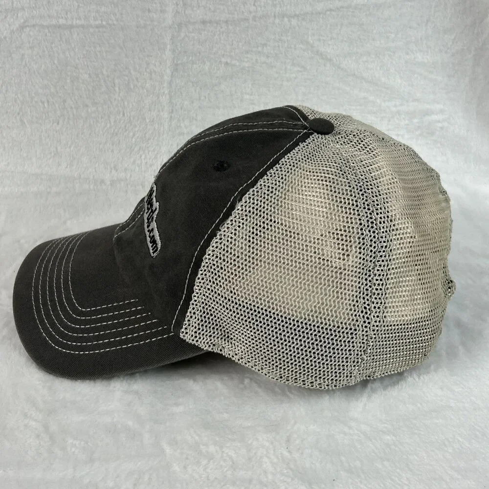 MortgageNerds.com Gray Mens Hat Adjustable Ball Cap Baseball